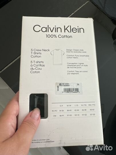 Calvin klein мужская футболка новая