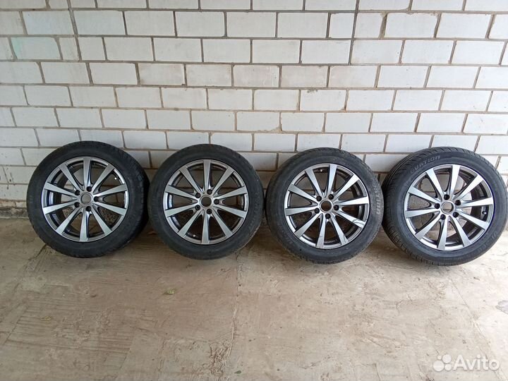 Литые диски r17 5x114 3 с резиной бу