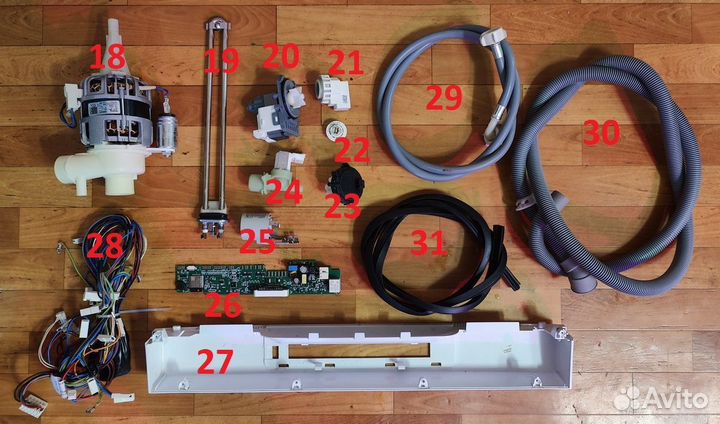 Запчасти посудомоечной машины Candy cdpn 1D640PW