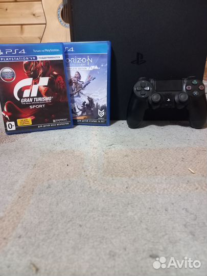 Sony PS4 slim 1tb +2диска