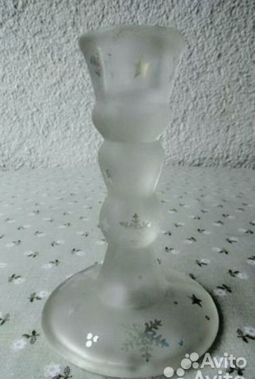 Антикварная бонбоньерка цветное стекло