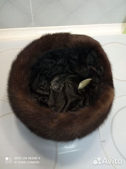 Шапка норковая женская