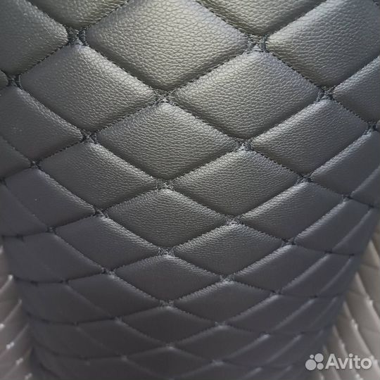 Эко-кожа стёганая бабочка цвета разные поролон 5мм