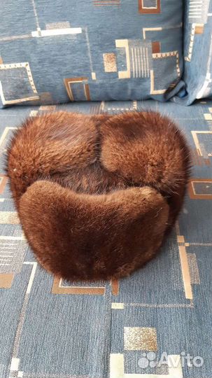 Норковая шапка мужская ушанка