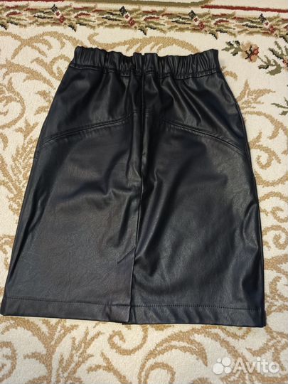Кожаная юбка