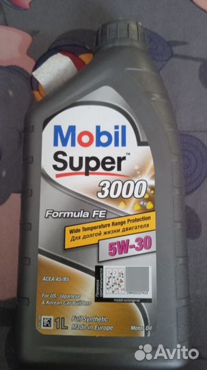 Масло моторное 5w30 mobil super 3000 FE