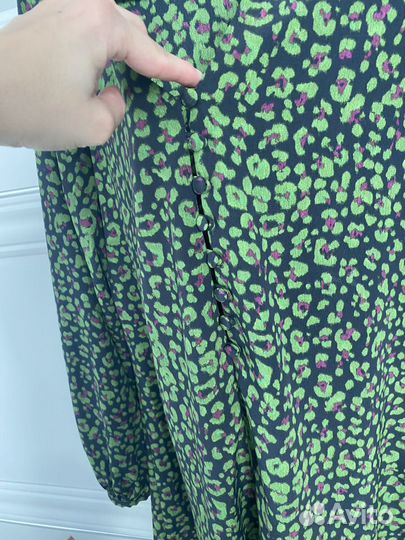 Платье Mango леопард XS мини