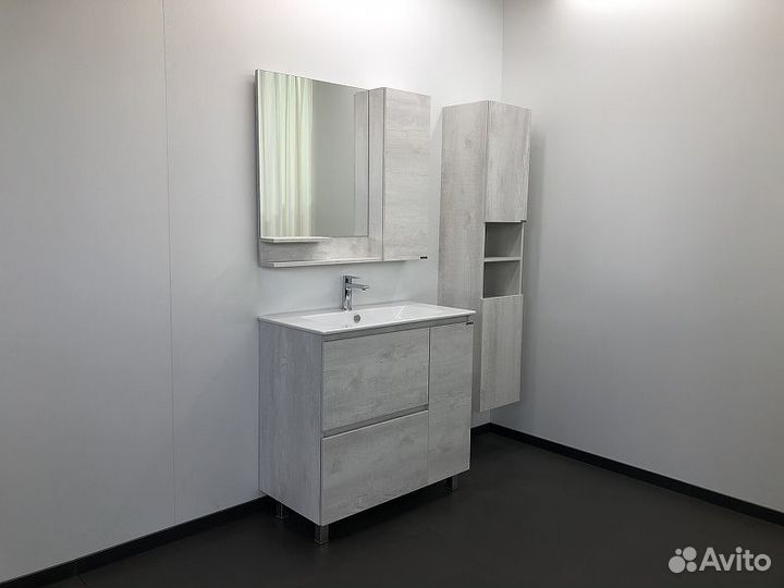 Зеркало со шкафом Comforty Верона 90 00004136714 Дуб белый