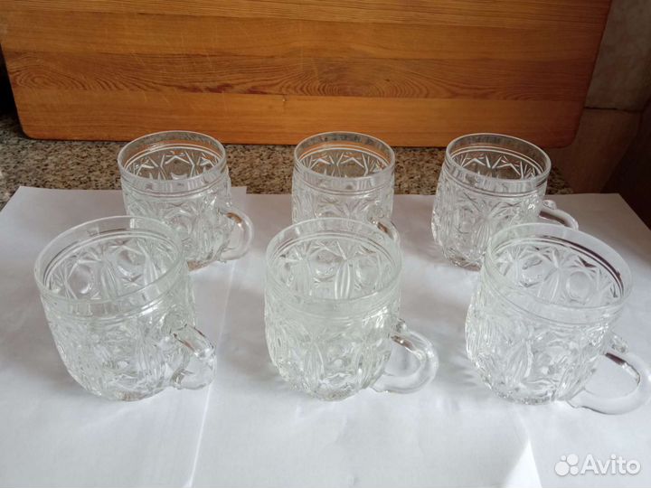 Набор хрустальных кружек