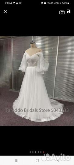 Свадебное платье со шлейфом 44 46