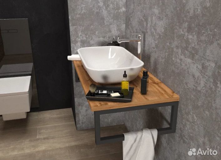 Тумба в ванную. Тумбочка для ванной лофт