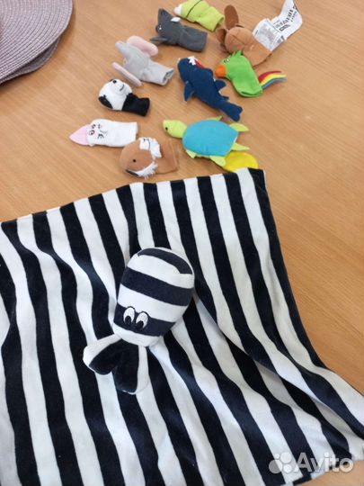 Пальчиковый театр IKEA и тряпочка зебра IKEA