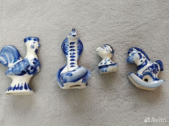 Гжель Змея Гжель Петух Гжель Дракон Гжель фигурки