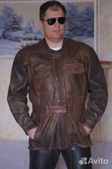 Мотокуртка немецкая Krawehl бычья кожа, р. 52-54