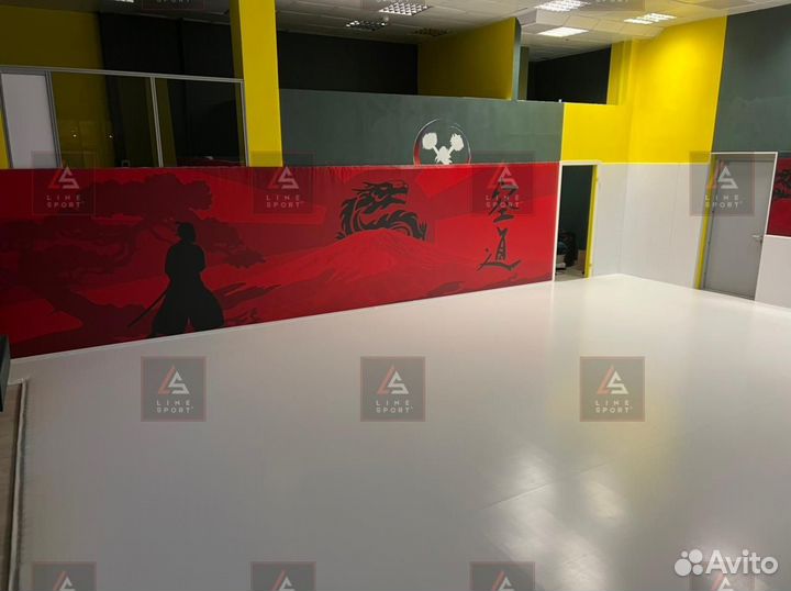 Борцовский ковер 6х6 одноцветный