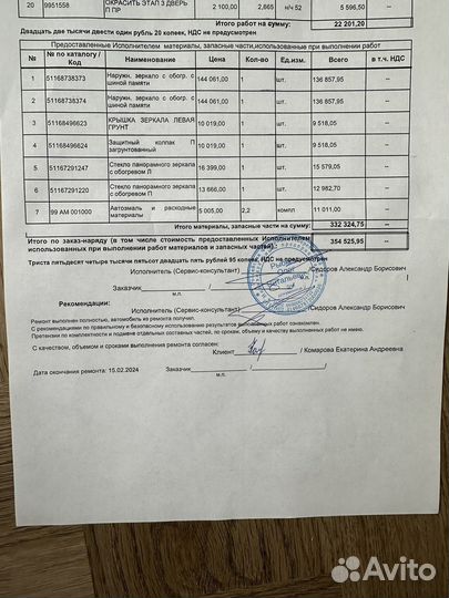 Зеркало новое оригинал правое BMW X4 G02 5pin