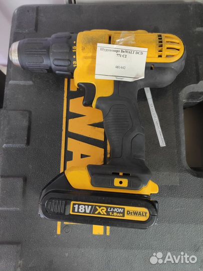 Шуруповерт dewalt DCD 771 C2