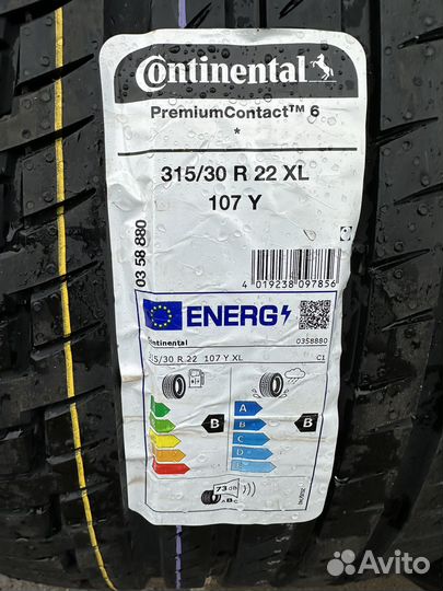 Continental ContiPremiumContact 6 315/30 R22 и 275/35 R22 107Y