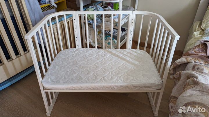 Приставная кровать с матрасом