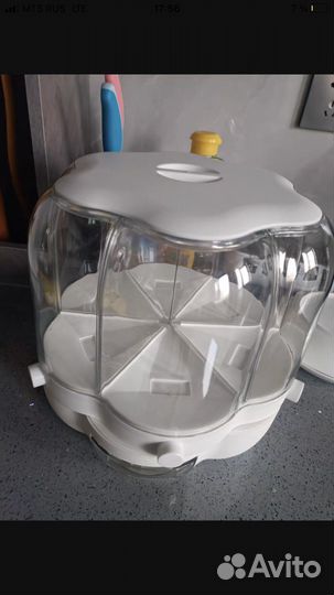 Диспенсер,Органайзер для сыпучих круп, для кухни