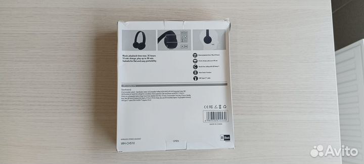 Наушники bluetooth sony wh-ch510