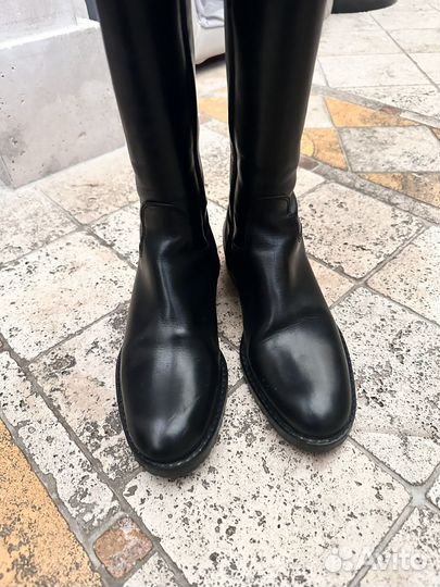 Зимние сапоги с мехом из кожи Eli 1957 оригинал