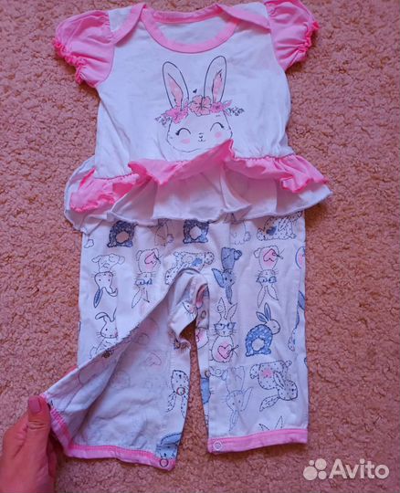 Детская одежда для девочек 9-12 мес
