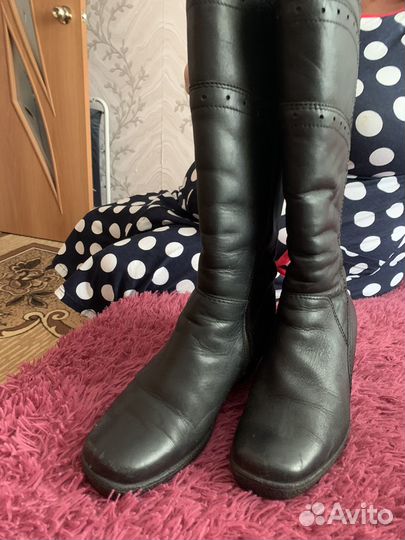 Сапоги зимние натуральная кожа, натуральный мех