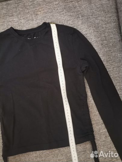 Лонгслив черный женский, размер XS