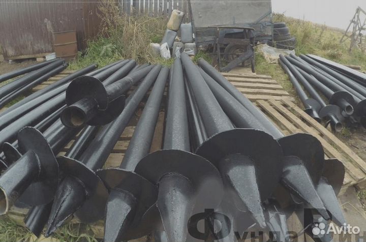 Винтовые сваи с установкой