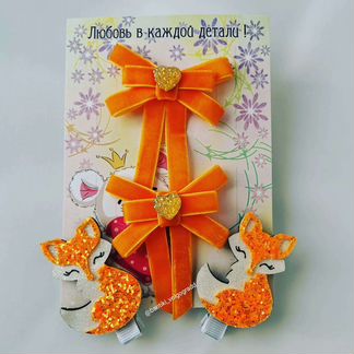 Набор из резиночек и заколочек