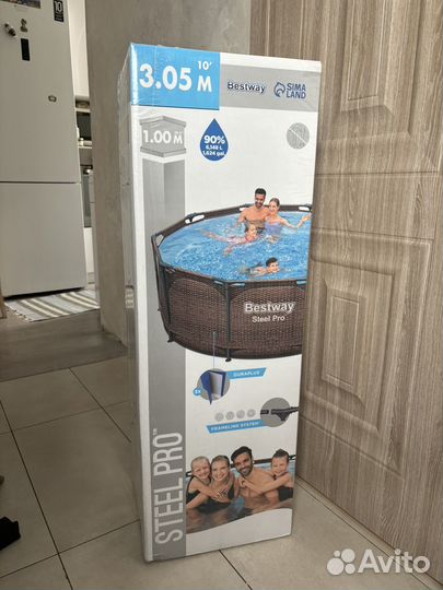 Каркасный бассейн Bestway Steel pro 305х305х100 см