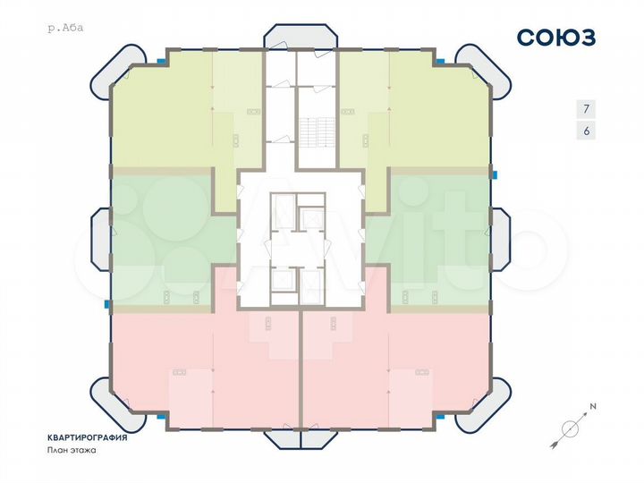 3-к. квартира, 105,2 м², 6/25 эт.