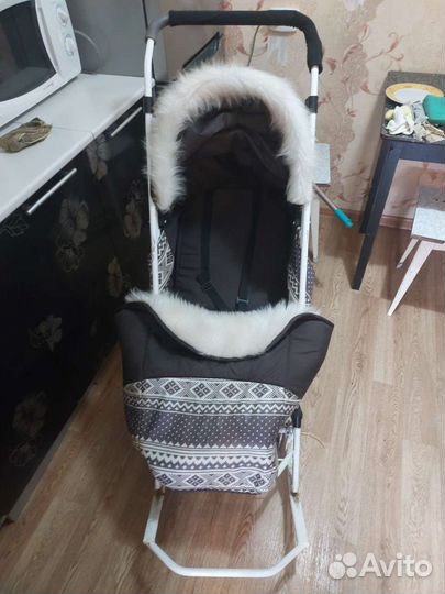 Детские санки коляска