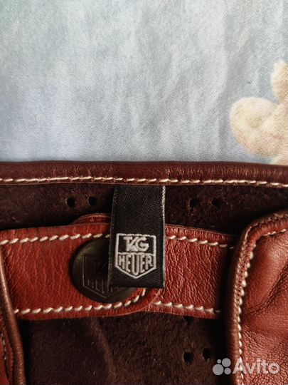 Кожаные перчатки для вождения Tag heuer