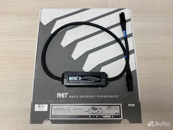 Межблочный кабель MIT Cables Matrix 12i, 1м