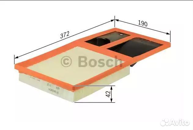 Фильтр воздушный Bosch F026400035 VW polo sedan