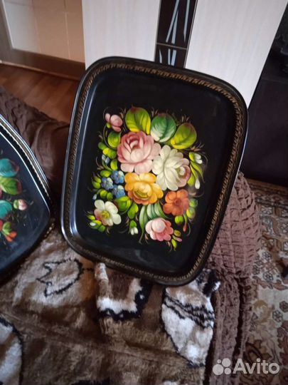Поднос авторской росписи