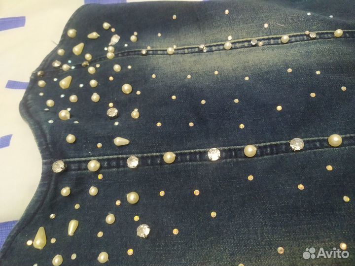 Джинсовый комбинезон женский 42 44