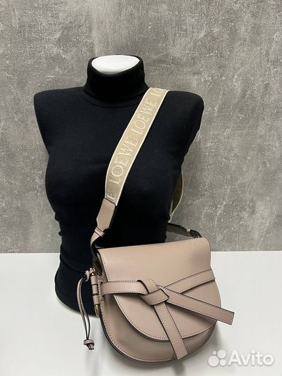 Cумка стиль Loewe из натуральной кожи