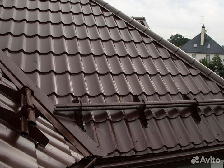 Металлочерепица Монтеррей Шоколад 0.5мм