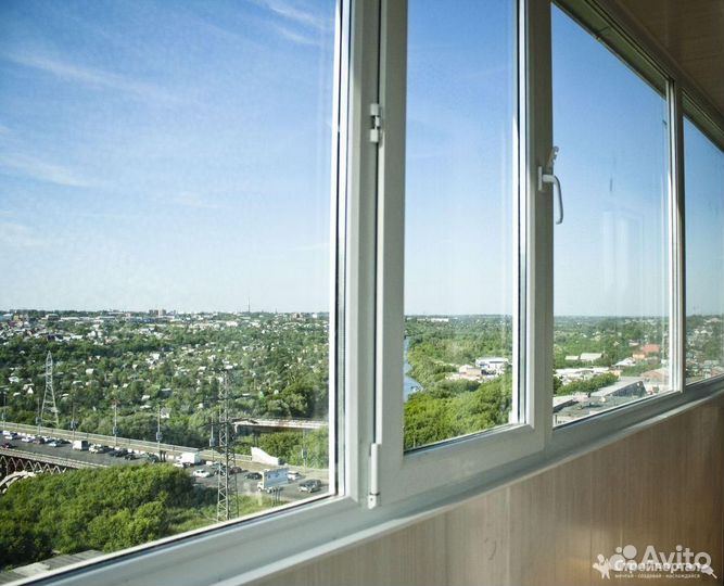 Окна пластиковые, остекление балконов