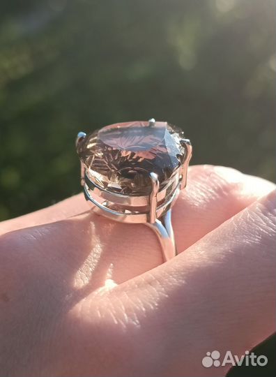 Кольцо с Раухтопазом