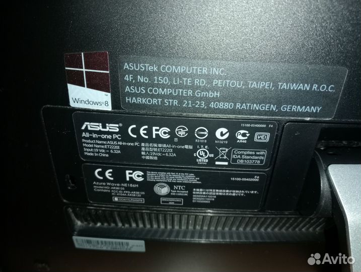 Моноблок asus ET 2020А