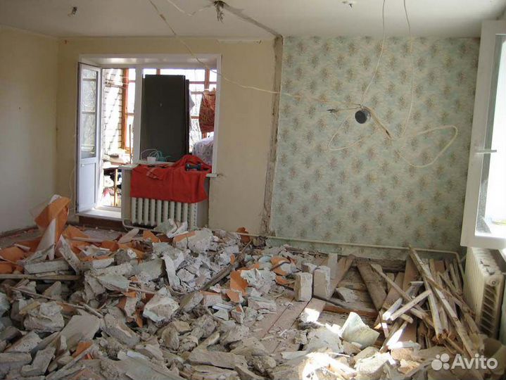 Демонтаж,помещений, квартир