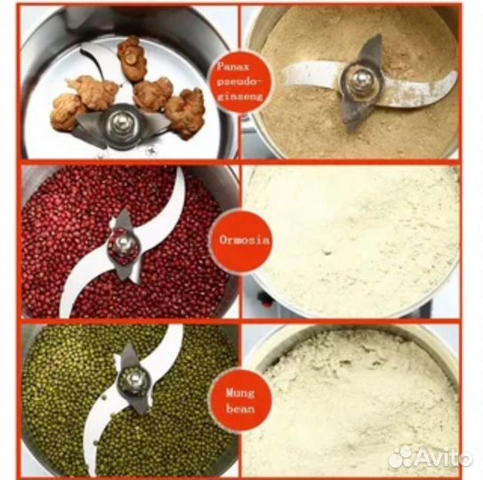 Мельница лабораторная измельчительная 1кг помола