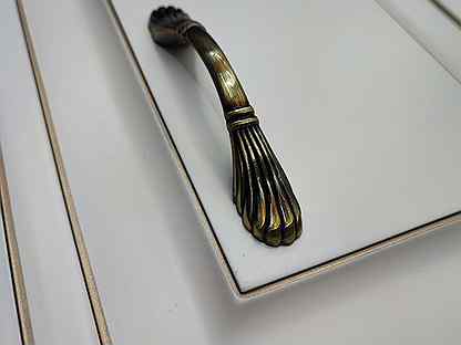 Ручка-скоба "Лапа", античная бронза (96 мм)