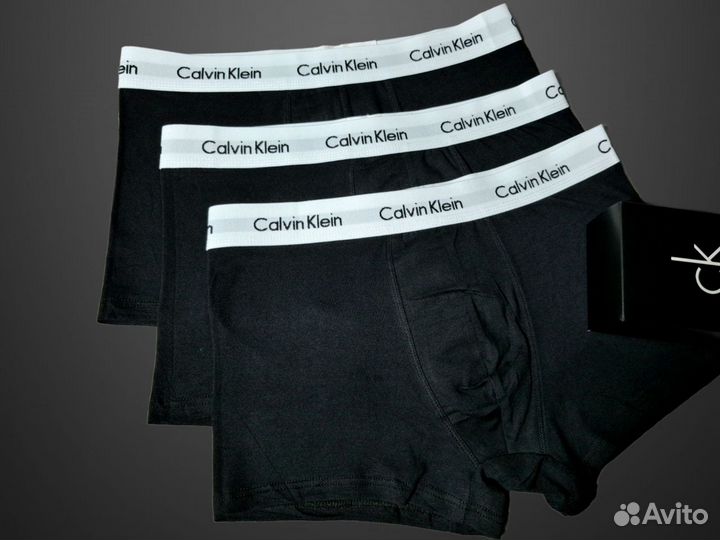 Трусы мужские боксеры calvin klein 3шт