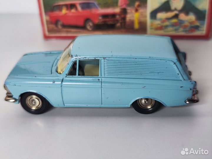 Модель Москвич 434, СССР, голубой, А6, без ми,1:43