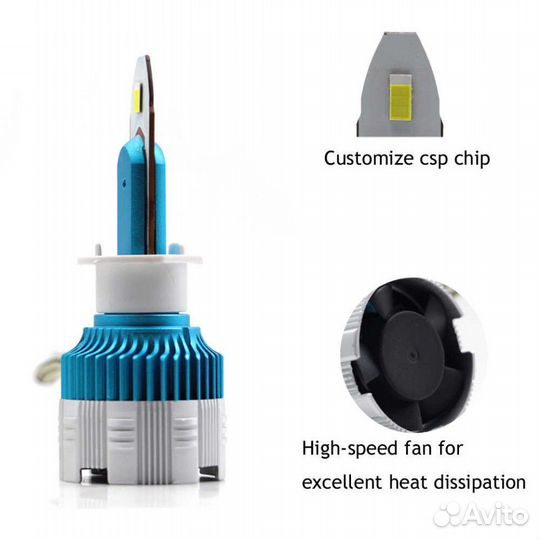 Mi2 LED свд лампы,H1/H3/H7/H11/H27/HB3/HB4